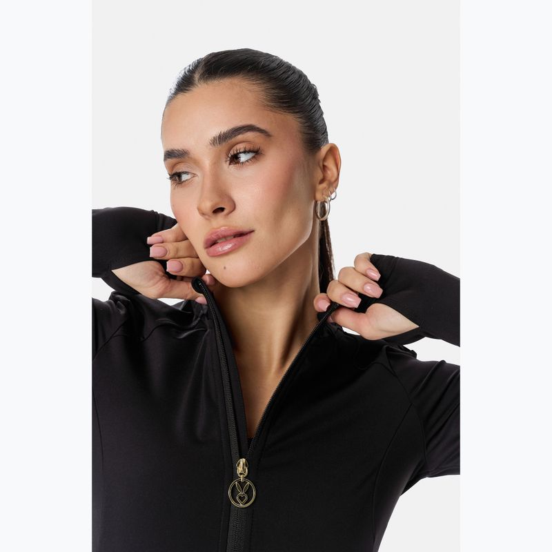 Bluza treningowa damska Cardio Bunny Zipper Blouse czarny 6