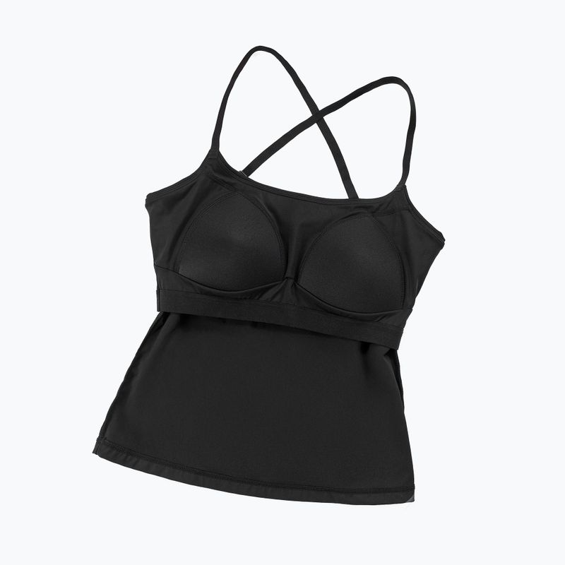 Koszulka treningowa damska Cardio Bunny With Built-in Bra czarny 6