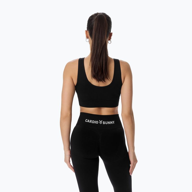Biustonosz treningowy Cardio Bunny Seamless czarny 5