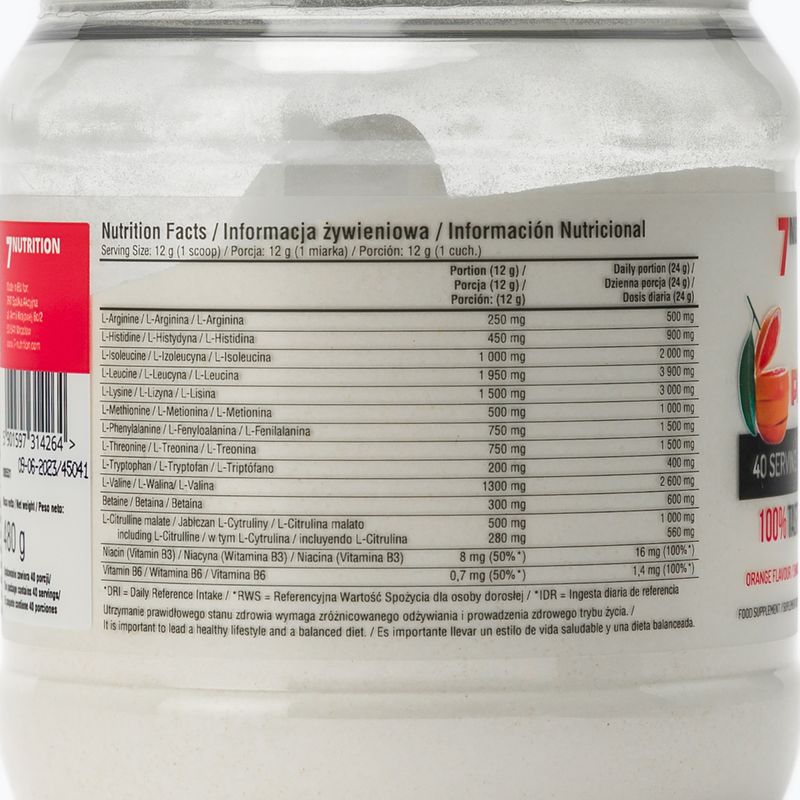 Aminokwasy 7Nutrition EAA Perfect 480 g Orange 3