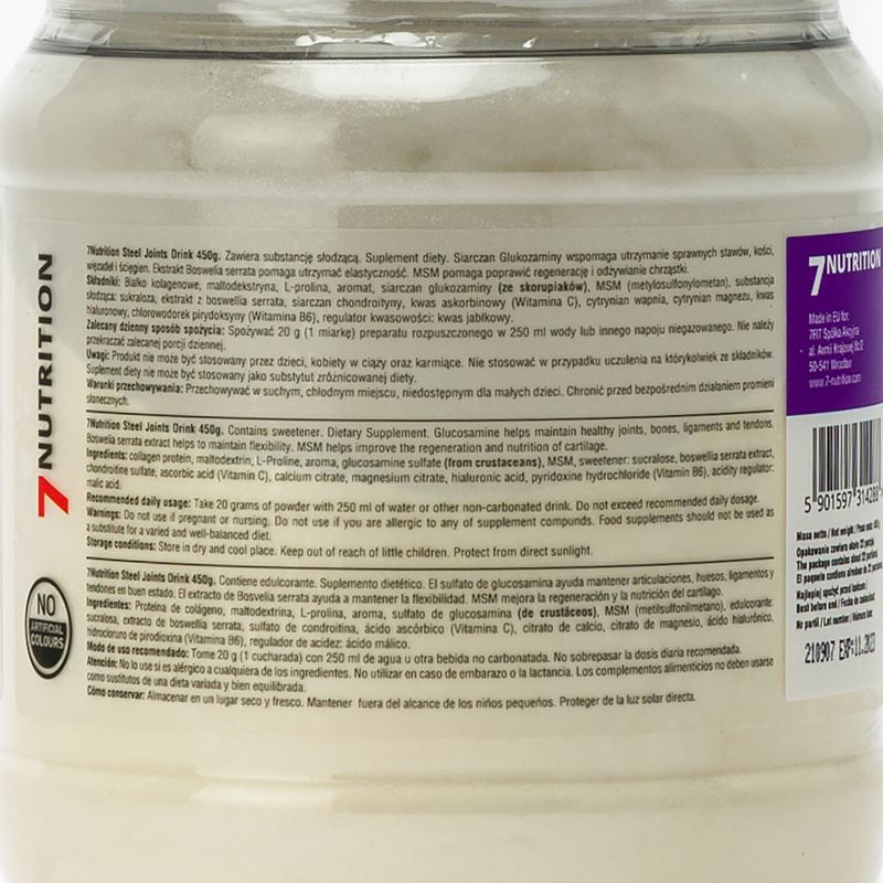 Suplement 7Nutrition Steel Joints Drink 450 g Lemon 2