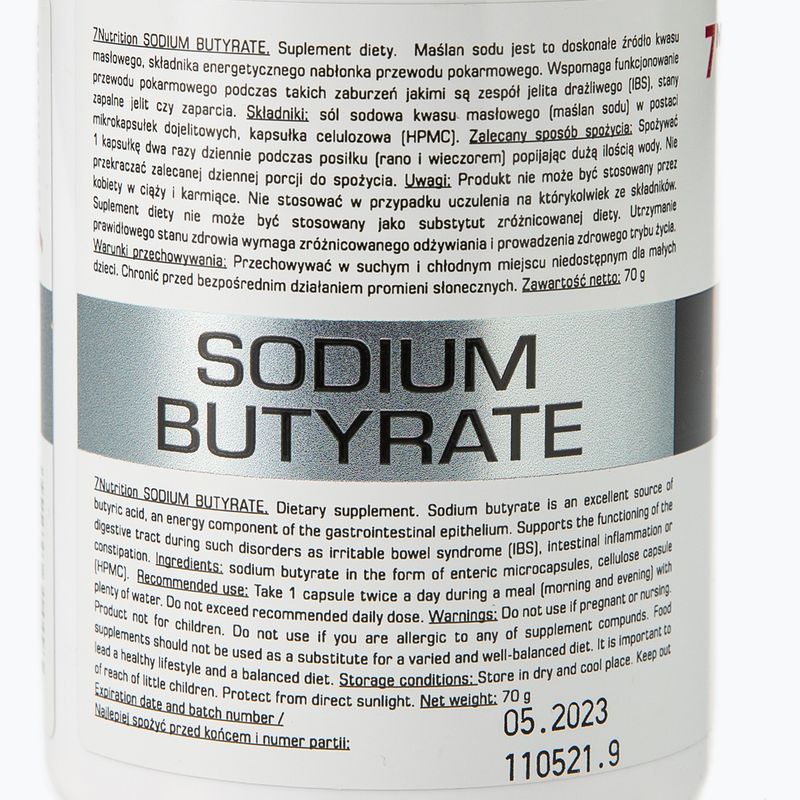 Suplement 7Nutrition Sodium Butyrate 580 mg 100 kapsułek 3