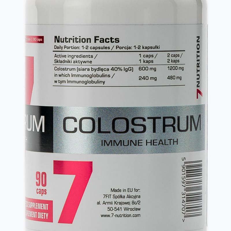 Suplement 7Nutrition Colostrum 600 mg 90 kapsułek 2