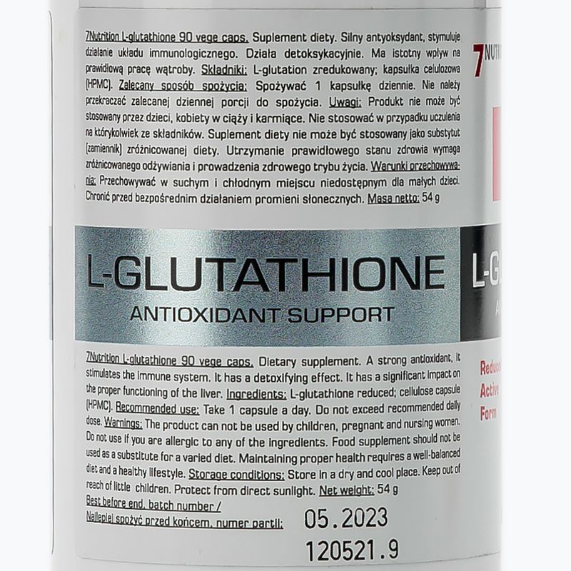 Suplement 7Nutrition L-Glutathione 90 kapsułek 2