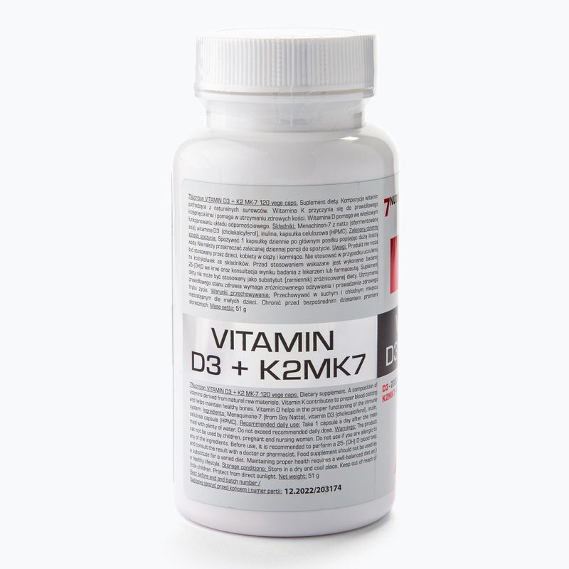 Witamina D3+K2 MK7 7Nutrition D3+K2 MK7 120 kapsułek 2