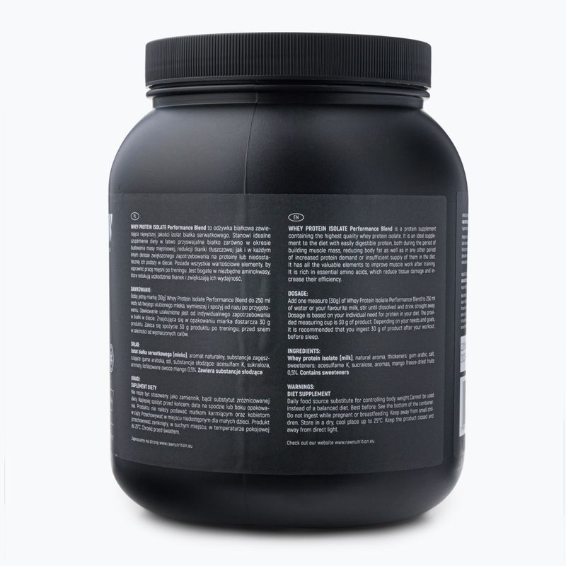 Whey Protein Isolate Raw Nutrition Mango 900 g 2
