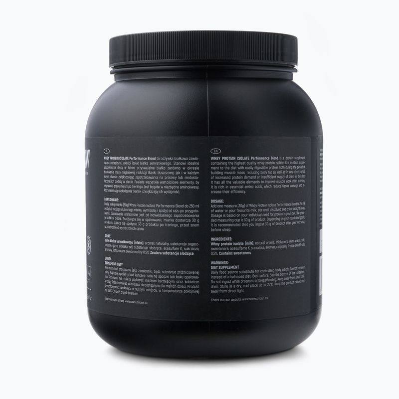 Whey Protein Isolate Raw Nutrition Malina 900 g 2