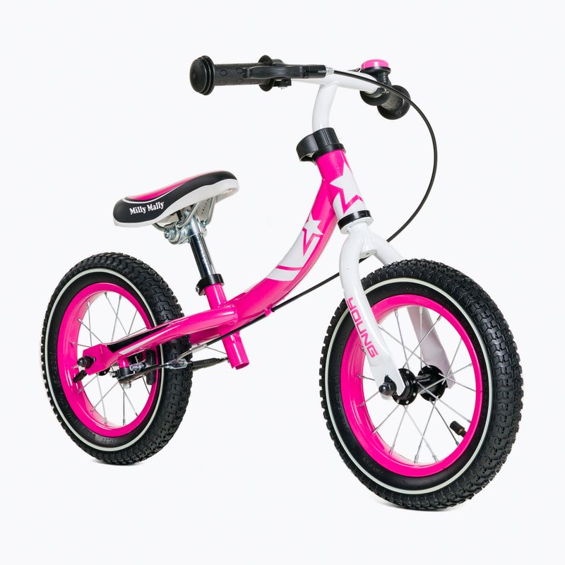 Rowerek biegowy Milly Mally Young pink 2