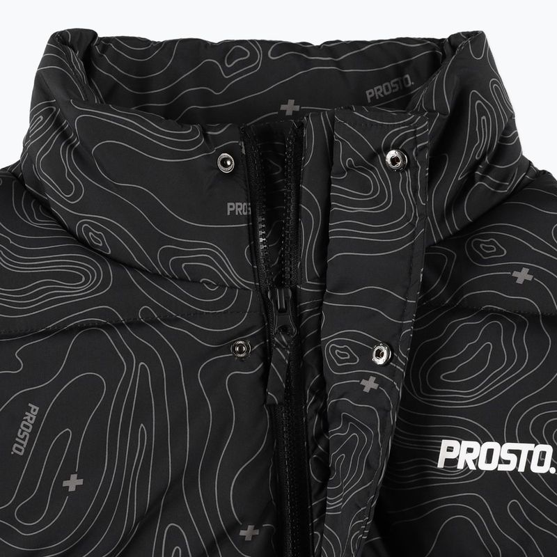 Kurtka zimowa męska PROSTO Puff Pattern black 4