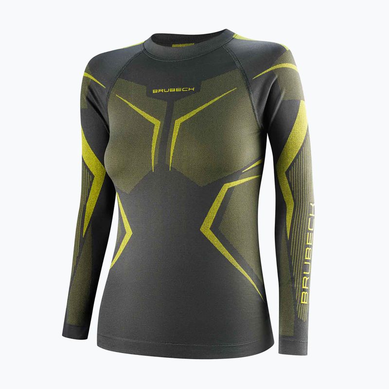 Bluza termoaktywna damska Brubeck Dry gray/lime 3
