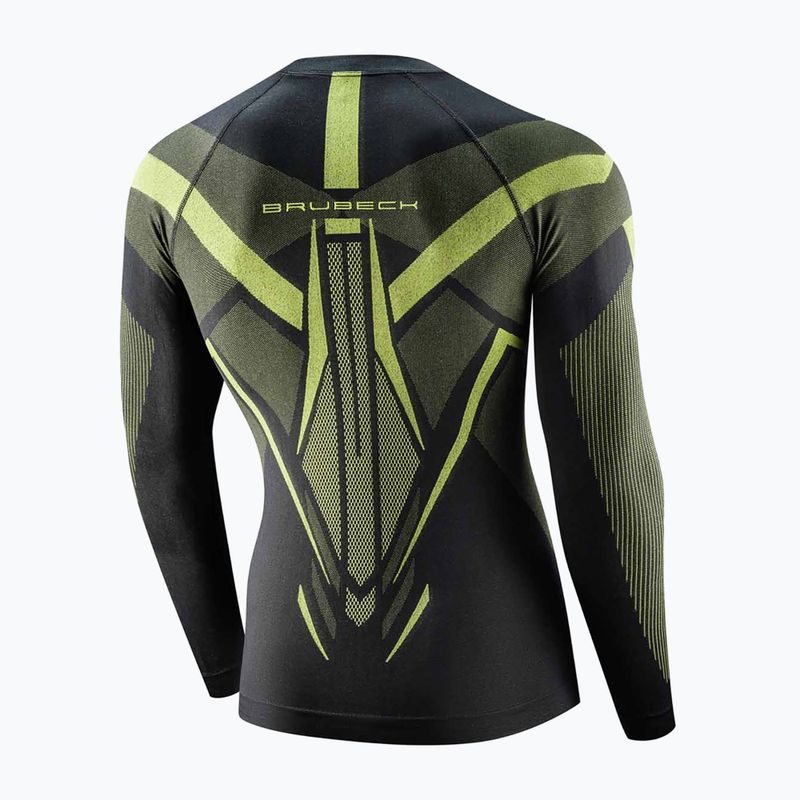 Bluza termoaktywna męska Brubeck Dry graphite/lime 4