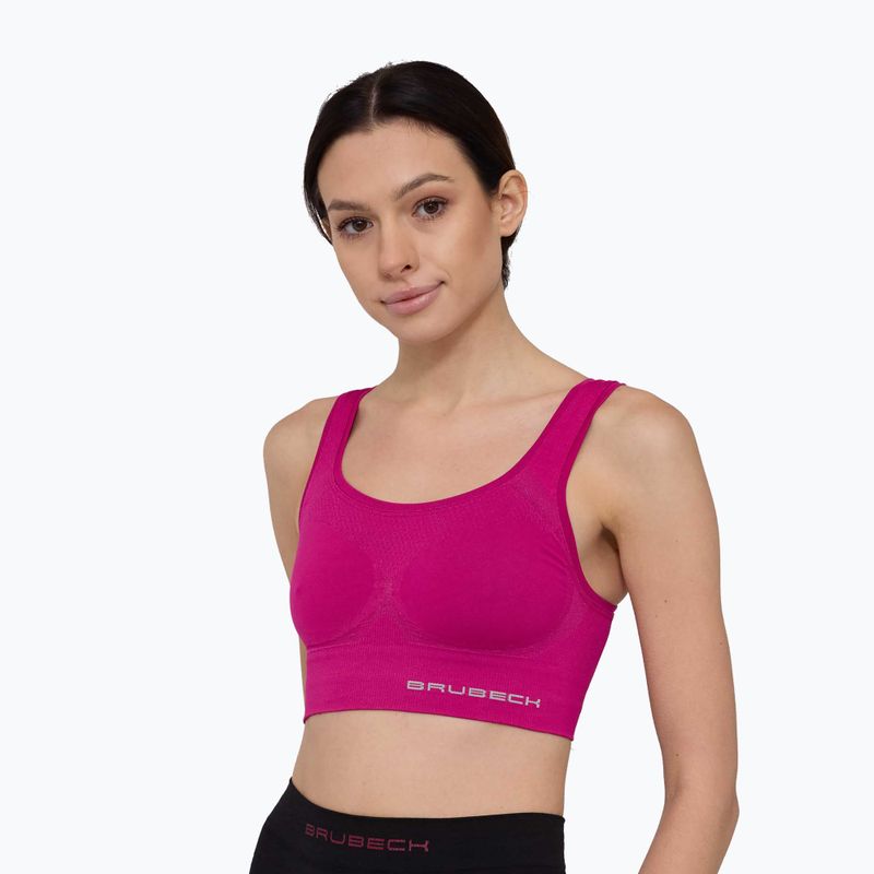 Biustonosz termoaktywny Brubeck Gym Crop fuchsia