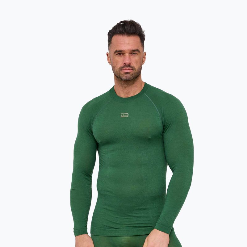 Bluza termoaktywna męska Brubeck Active Merino green