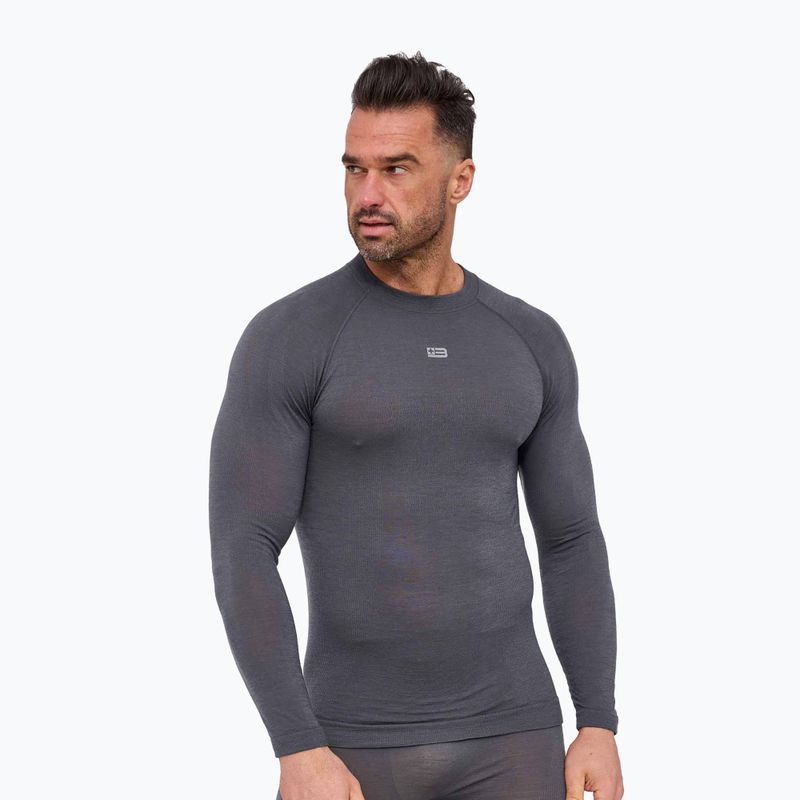 Bluza termoaktywna męska Brubeck Active Merino graphite