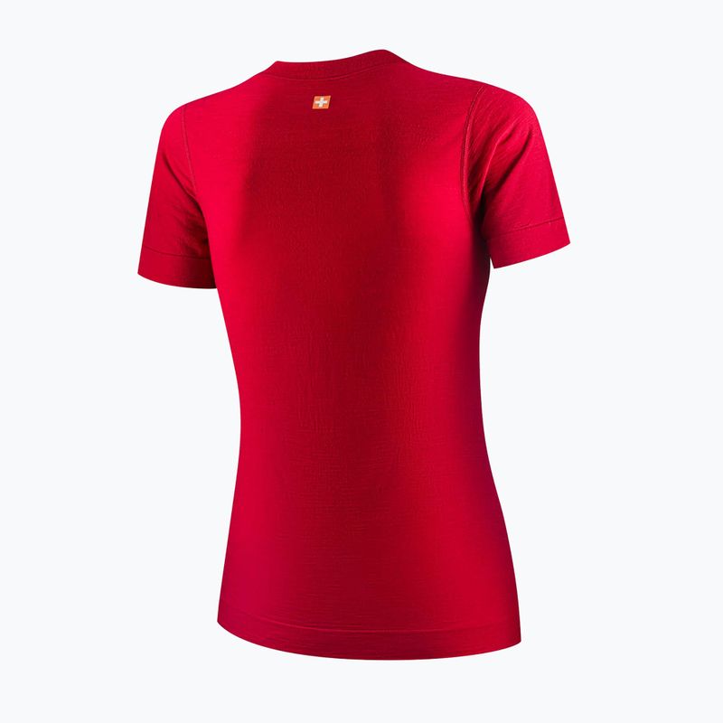 Koszulka termoaktywna damska Brubeck Outdoor Wool Pro malinowy 4