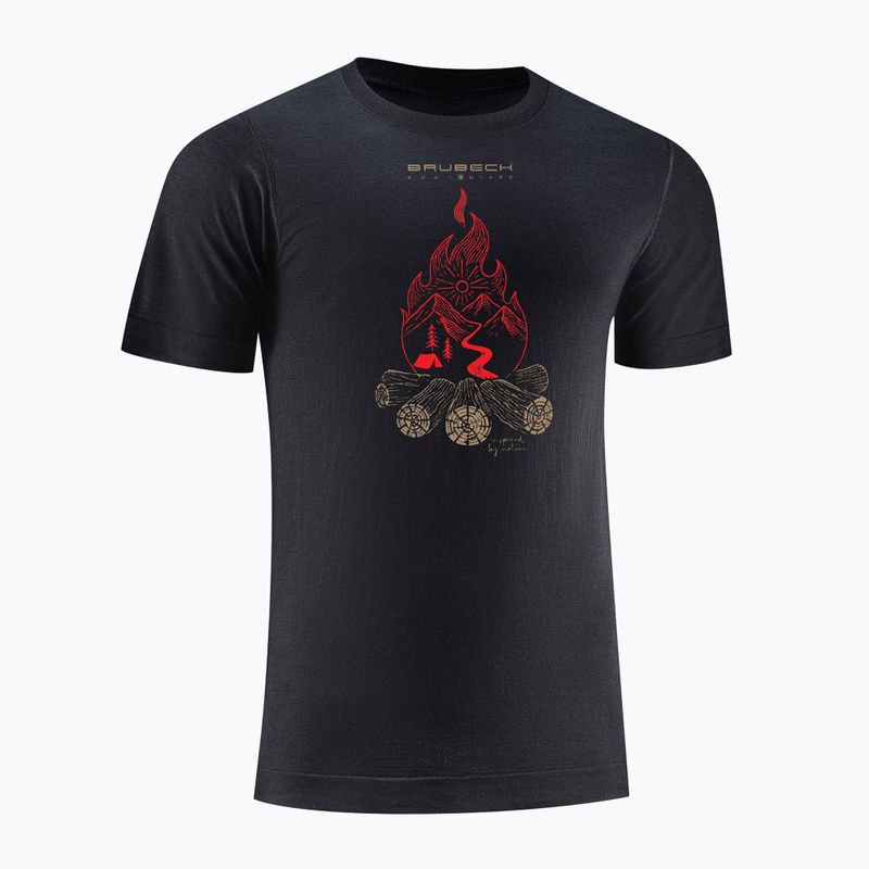 Koszulka termoaktywna męska Brubeck Outdoor Wool Pro czarny 3