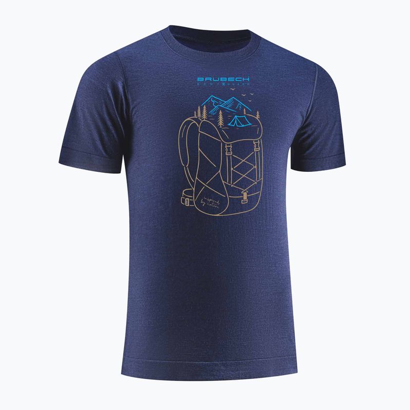 Koszulka termoaktywna męska Brubeck Outdoor Wool Pro granatowy 3
