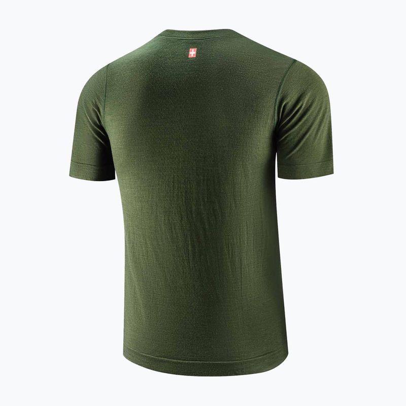 Koszulka termoaktywna męska Brubeck Outdoor Wool Pro dark green 4