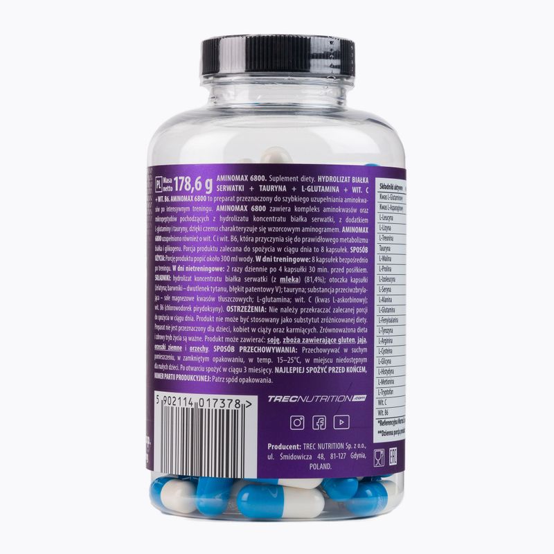 Aminokwasy Trec Amino Max 6800 160 caps 2