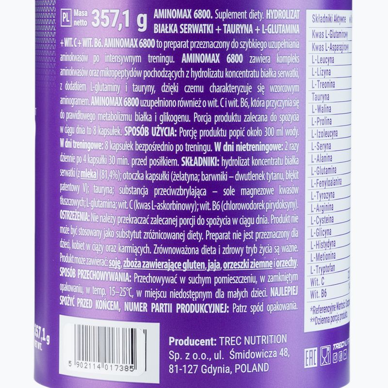 Aminokwasy Trec Amino Max 6800 320 kapsułek 2