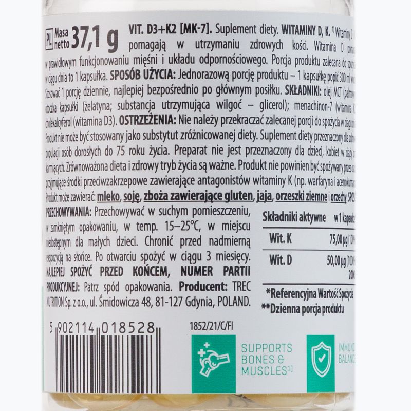 Witamina Trec Vitamin D3 K2 (MK-7) 60 kapsułek 2