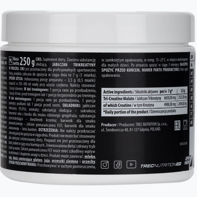 Kreatyna Trec CM3 Powder White Cola 250 g 2