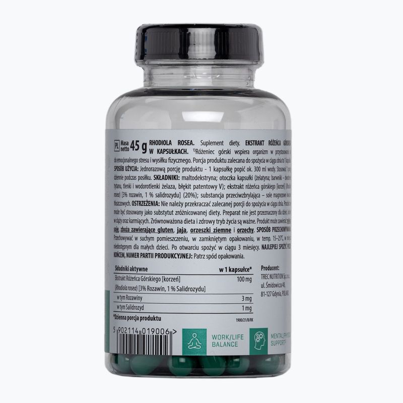 Suplement Trec Vitality Rhodiola Rosea 90 kapsułek 2