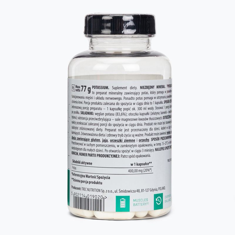 Suplement Trec Vitality Potassium 90 kapsułek 2