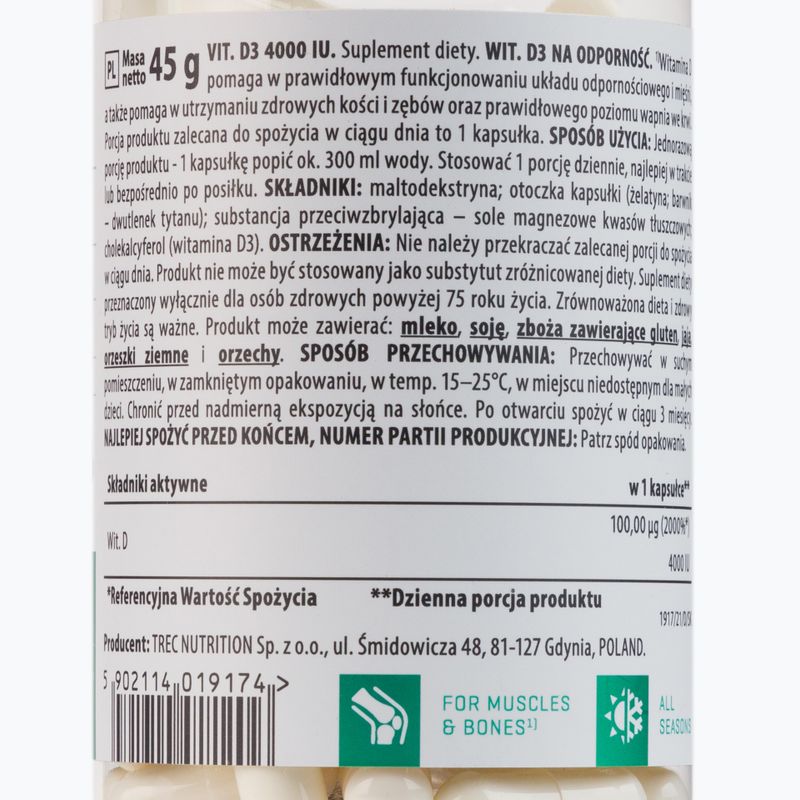 Witamina Trec Vitality Vit. D3 4000 IU 90 caps 2