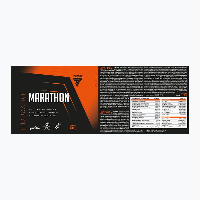 Przedtreningówka Trec Endu Marathon Raspberry Mint 400 g 5