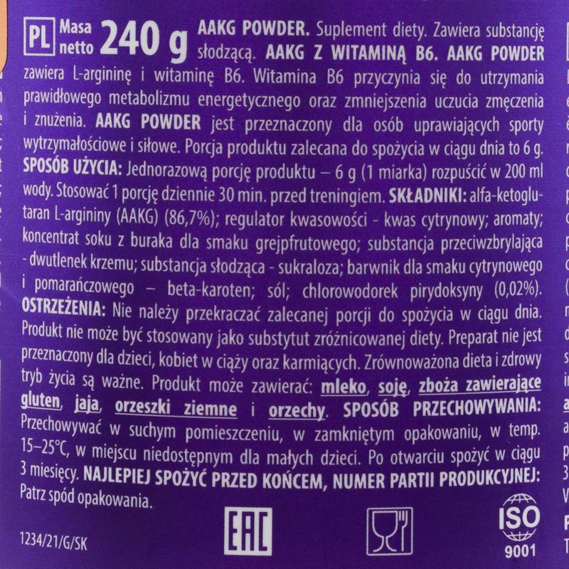 Przedtreningówka Trec Powder Orange 240 g 3