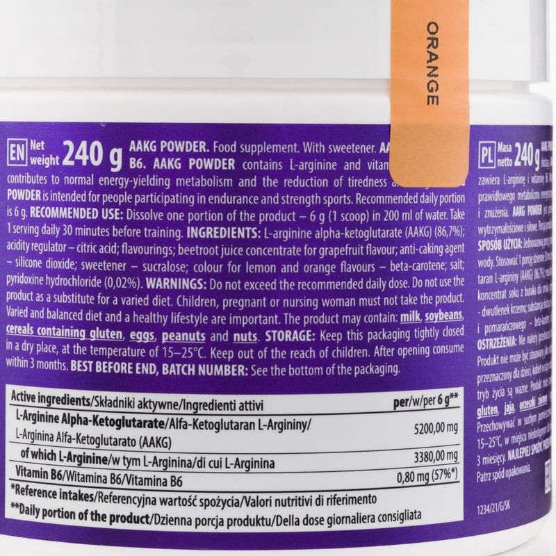 Przedtreningówka Trec Powder Orange 240 g 4