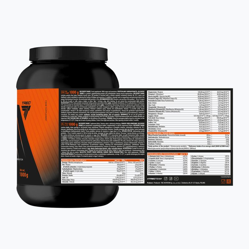 Odżywka węglowodanowo-białkowa Trec Endu Recovery Shake 1000 g czekolada 2