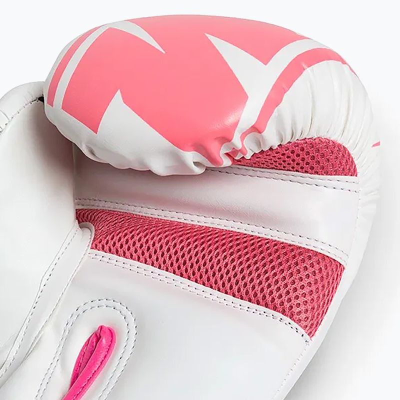 Rękawice bokserskie StormCloud Bolt 2.0 white/pink 10