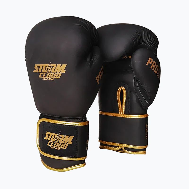 Rękawice bokserskie StormCloud Boxing Pro black/gold 2