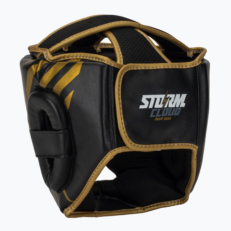Kask bokserski StormCloud Lynx black/gold 3