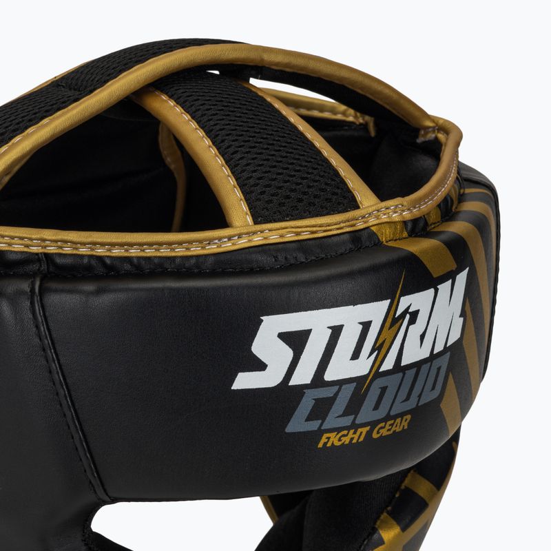 Kask bokserski StormCloud Lynx black/gold 4