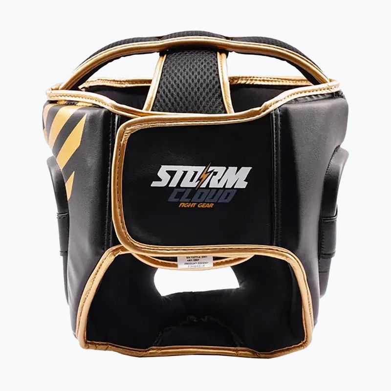 Kask bokserski StormCloud Lynx black/gold 4