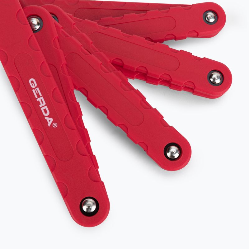 Zapięcie rowerowe GERDA Fold LiteE 950V czerwony 4