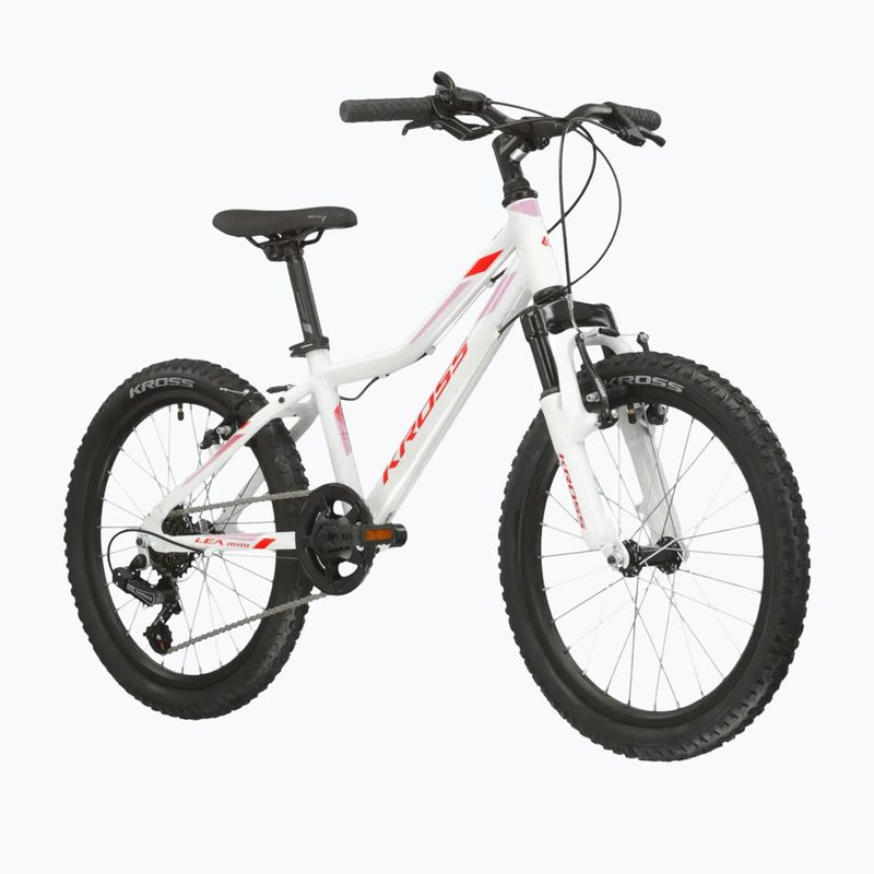 Rower dziecięcy KROSS Lea Mini 2.0 biały/czerwony/połysk 2