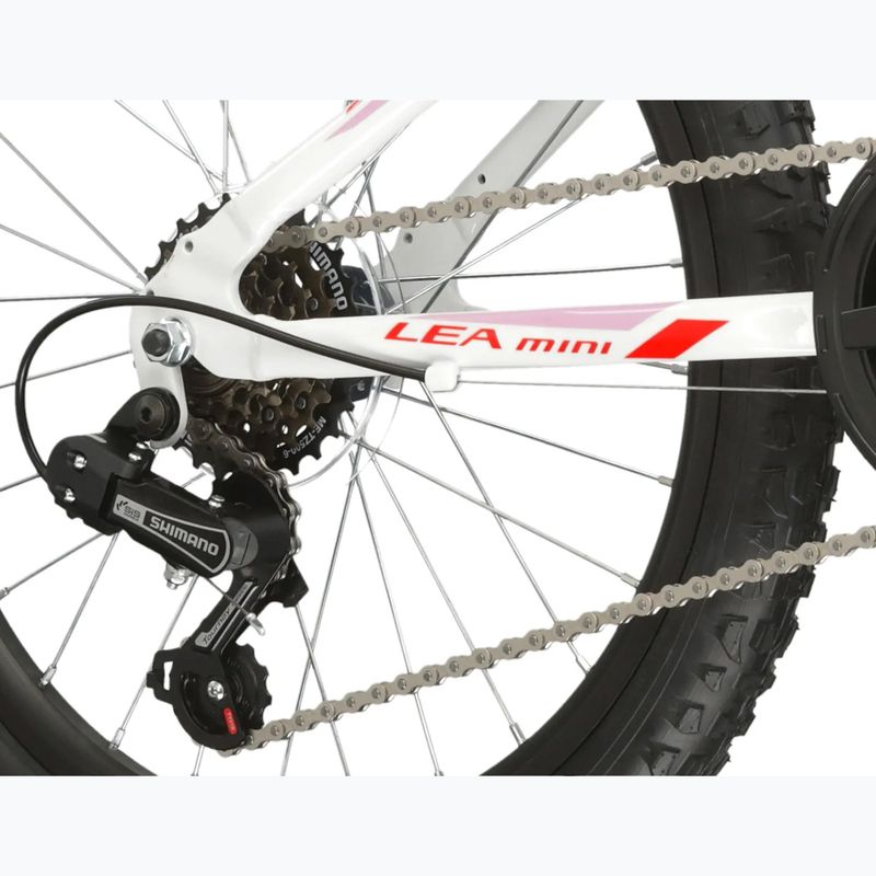 Rower dziecięcy KROSS Lea Mini 2.0 biały/czerwony/połysk 7