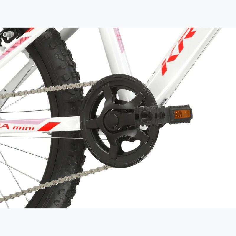 Rower dziecięcy KROSS Lea Mini 2.0 biały/czerwony/połysk 8