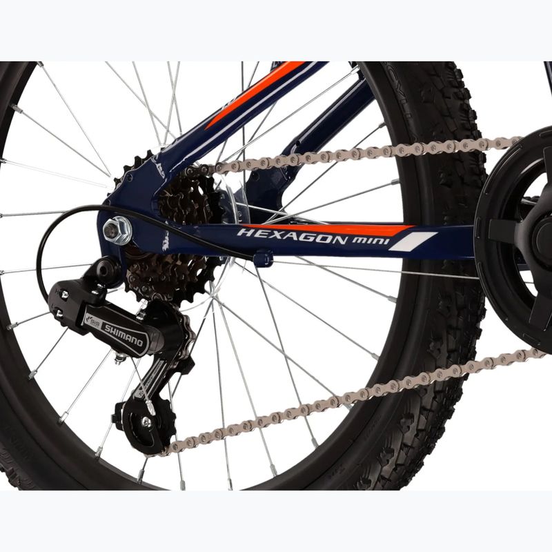 Rower dziecięcy KROSS Hexagon Mini 1.0 granatowy/biały/połysk 9