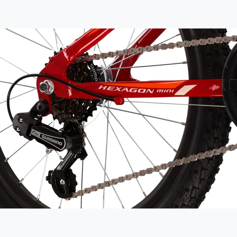 Rower dziecięcy KROSS Hexagon Mini 1.0 czerwony/biały/połysk 8