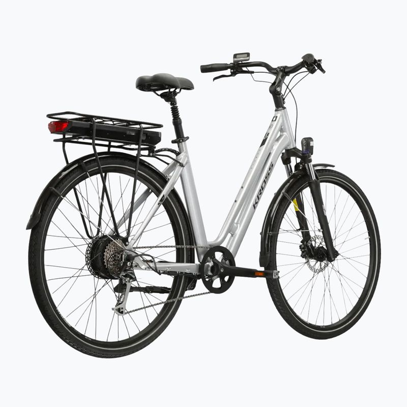 Rower elektryczny KROSS Sentio Hybrid 2.0 el. 504 Wh srebrny/czarny/połysk 3