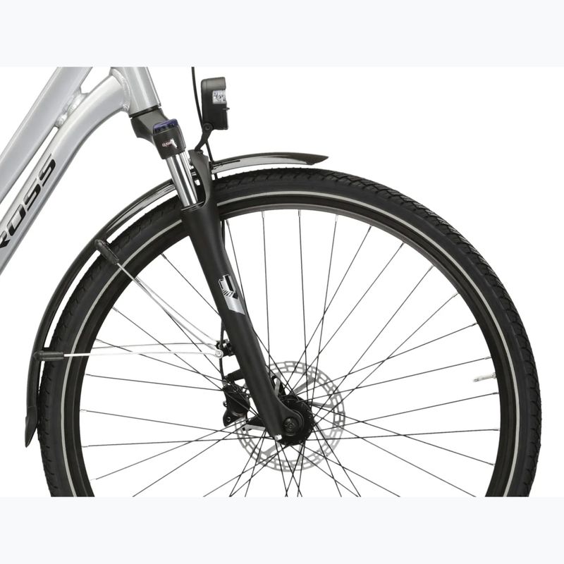 Rower elektryczny KROSS Sentio Hybrid 2.0 el. 504 Wh srebrny/czarny/połysk 6