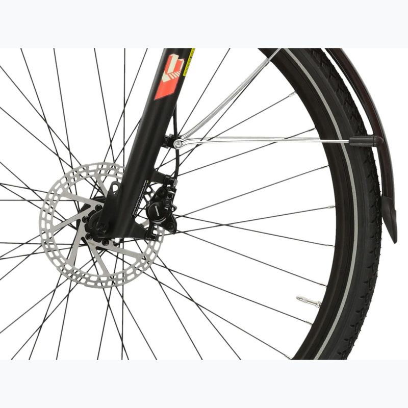 Rower elektryczny KROSS Sentio Hybrid 2.0 el. 504 Wh koralowy/żółty/matowy 8