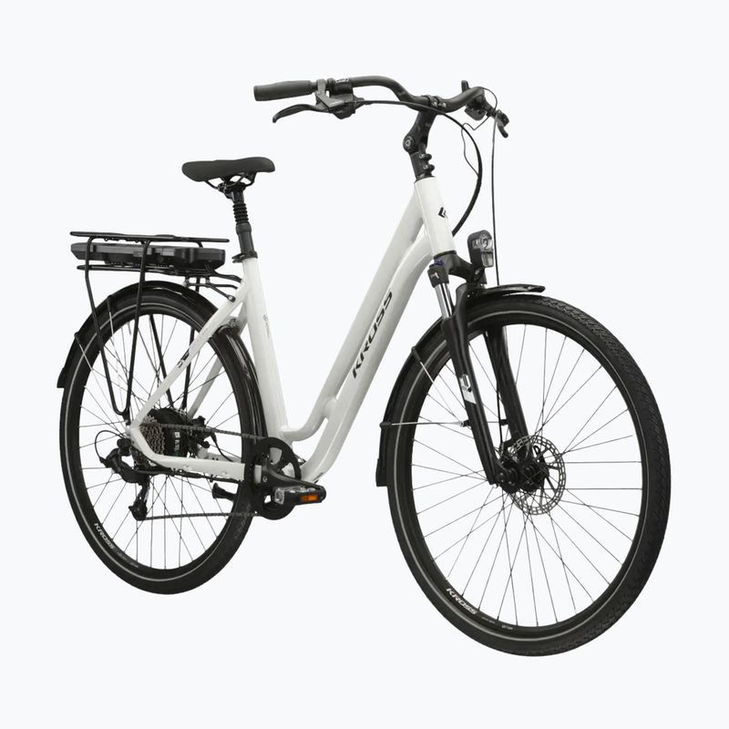 Rower elektryczny KROSS Sentio Hybrid 1.0 el. 504 Wh perłowy/czarny/połysk 2