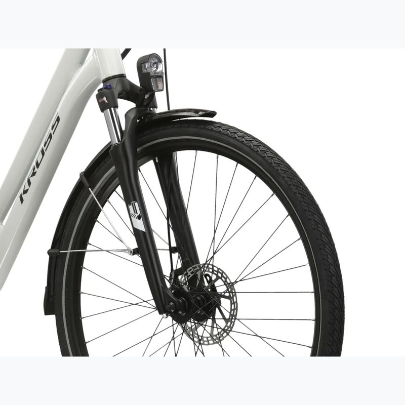 Rower elektryczny KROSS Sentio Hybrid 1.0 el. 504 Wh perłowy/czarny/połysk 6