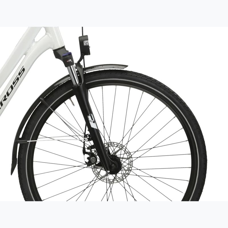 Rower elektryczny KROSS Sentio Hybrid 1.0 el. 504 Wh perłowy/czarny/połysk 7